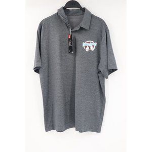 NWT Under armour Men's L heat gear short sleeve polo shirt gray stretch